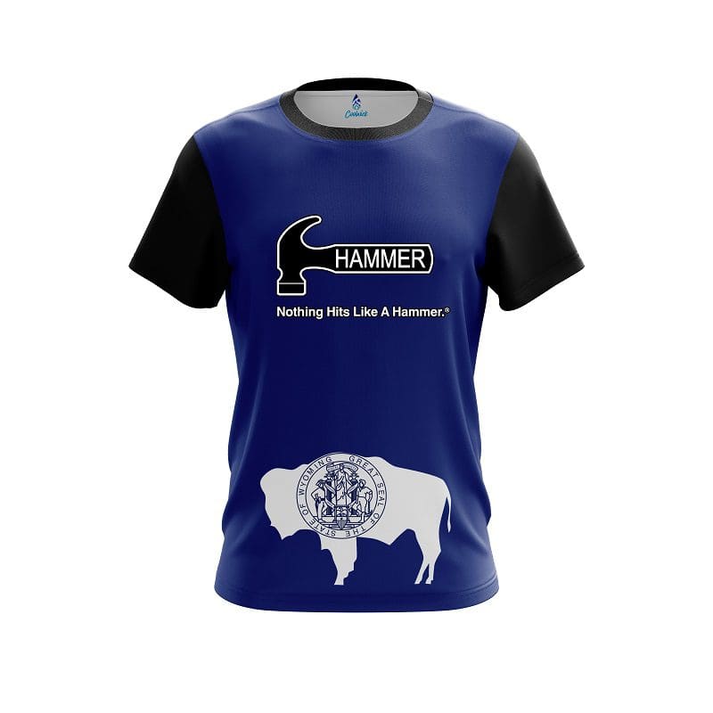 Hammer Wyoming Flag CoolWick Bowling Jersey