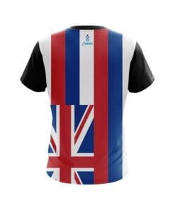 Alternative view of Plain Hawaii Flag CoolWick Bowling Jersey