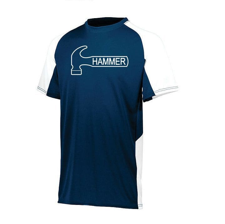 Hammer Men's Phobia Performance Jersey Bowling Shirt Dri-Fit Navy 