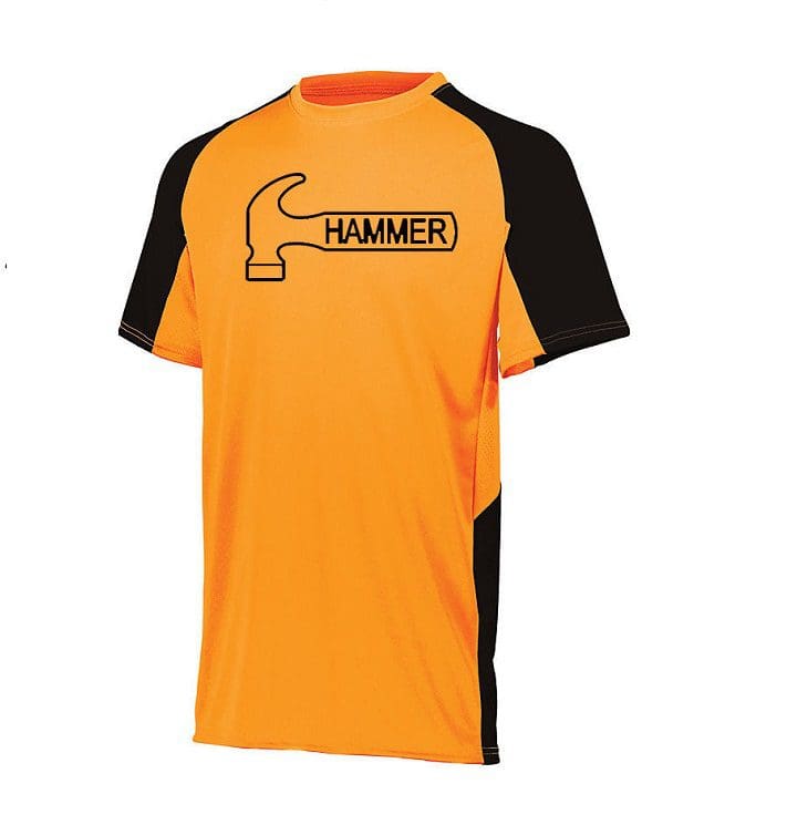 Hammer Men's Hot Sauce Performance Crew Neck Bowling Shirt Dri-Fit Graphite 
