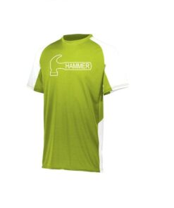 Hammer Men's Hot Sauce Performance Crew Neck Bowling Shirt Dri-Fit Lime