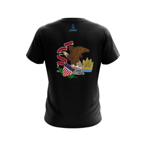 Plain Illinois Flag CoolWick Bowling Jersey - Image 2