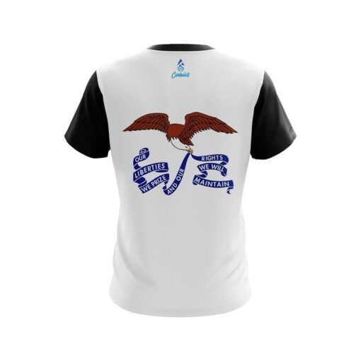 Plain Iowa Flag CoolWick Bowling Jersey - Image 2