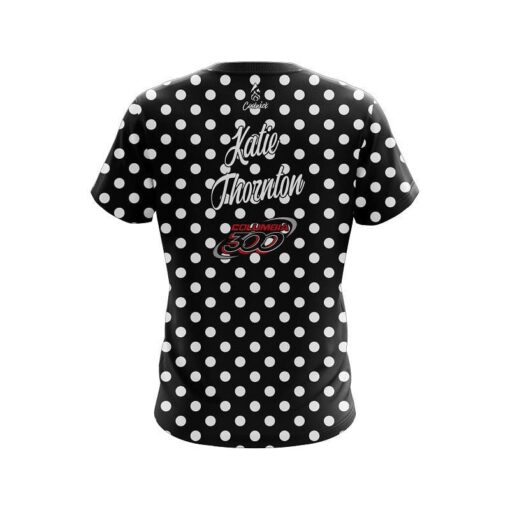 Katie Thornton Columbia 300 Polka Dots CoolWick Bowling Jersey - Image 2
