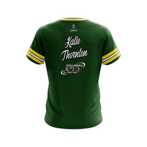 Katie Thornton Columbia 300 Cheesehead CoolWick Bowling Jersey - Image 2