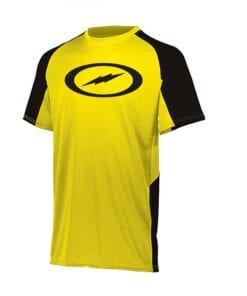 Storm Men's Mix Performance Polo Bowling Shirt Dri-Fit Black Yellow 