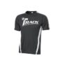 Track Men's MX05 Performance Crew Neck Bowling Shirt Dri-Fit Graphite White