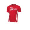 Track Men's MX05 Performance Crew Neck Bowling Shirt Dri-Fit Red White