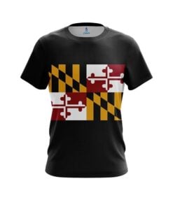 Plain Maryland Flag CoolWick Bowling Jersey