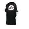 Ebonite Men's Maxim Performance Crew Neck Bowling Shirt Dri-Fit Black White
