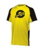 Ebonite Men's Maxim Performance Crew Neck Bowling Shirt Dri-Fit Yellow Black