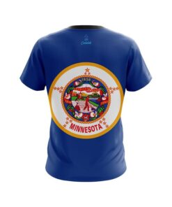 Alternative view of Plain Minnesota Flag CoolWick Bowling Jersey