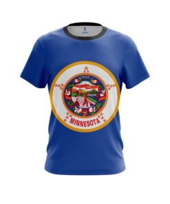 Plain Minnesota Flag CoolWick Bowling Jersey