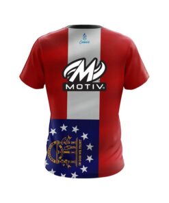 Alternative view of Motiv Georgia Flag CoolWick Bowling Jersey