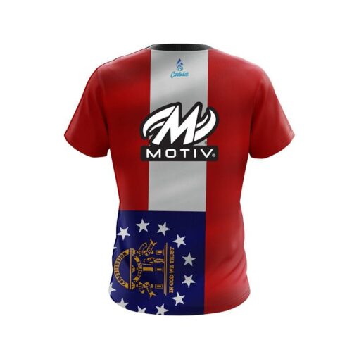 Motiv Georgia Flag CoolWick Bowling Jersey - Image 2