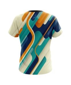 Alternative view of Plain Modern Stripe CoolWick Bowling Jersey
