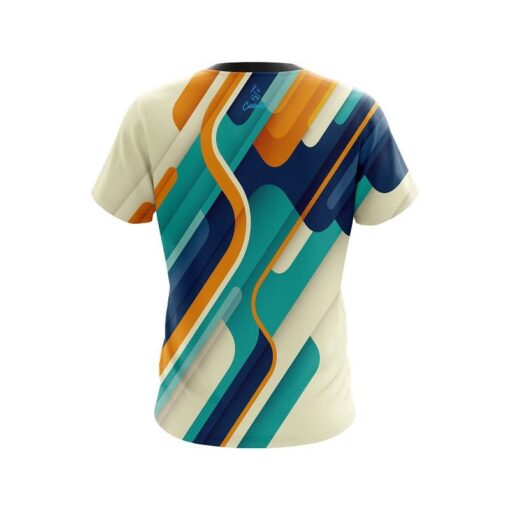 Plain Modern Stripe CoolWick Bowling Jersey - Image 2