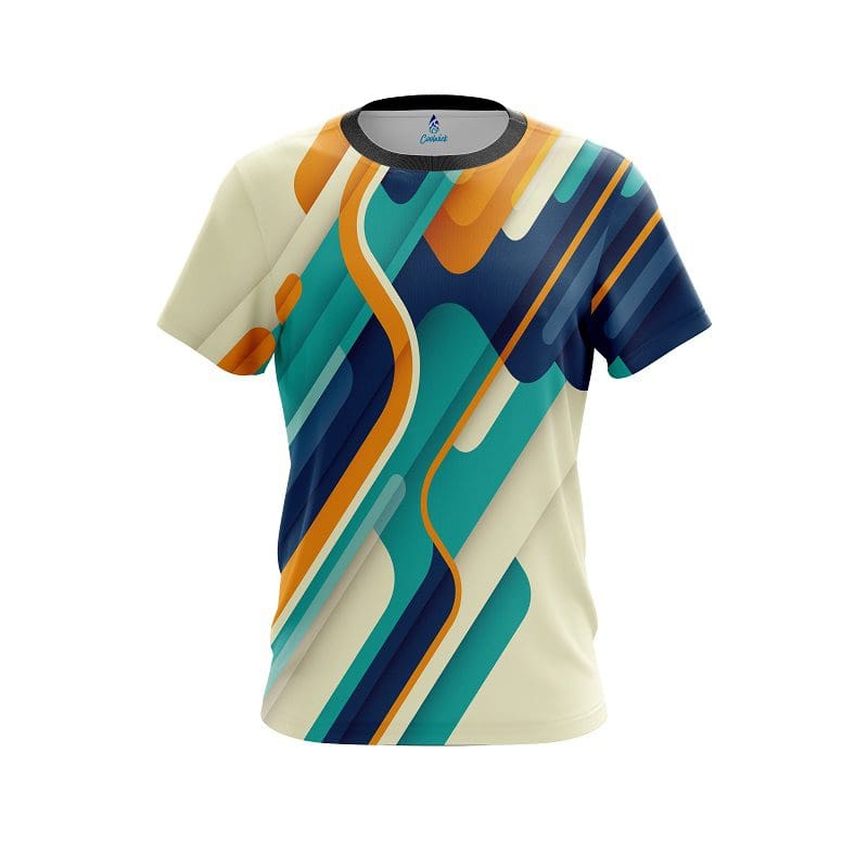 Plain Modern Stripe CoolWick Bowling Jersey
