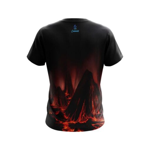 Plain Molten Volcano CoolWick Bowling Jersey - Image 2
