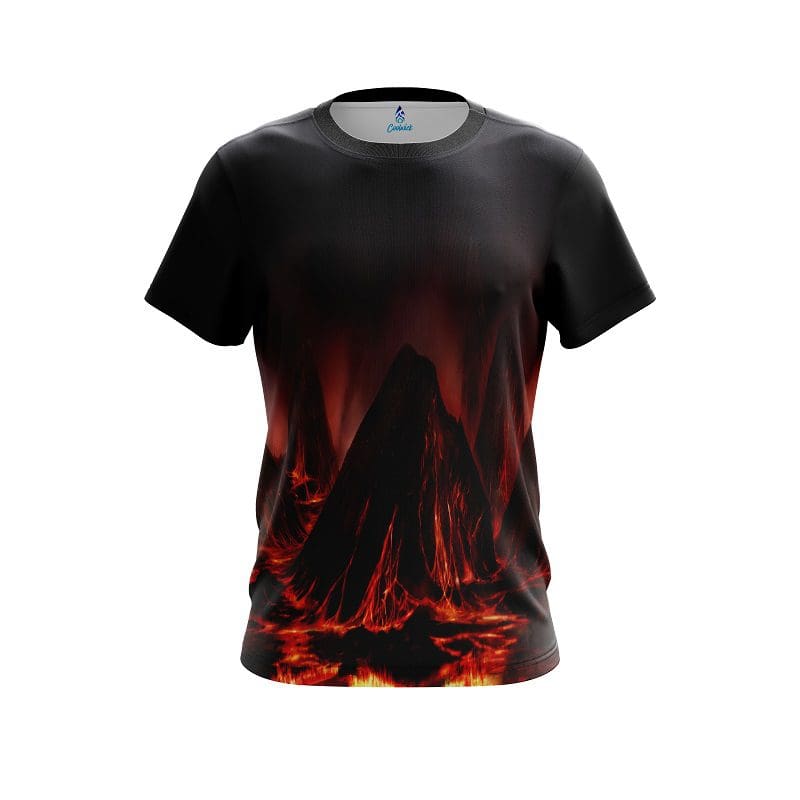 Plain Molten Volcano CoolWick Bowling Jersey