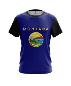 Plain Montana Flag CoolWick Bowling Jersey