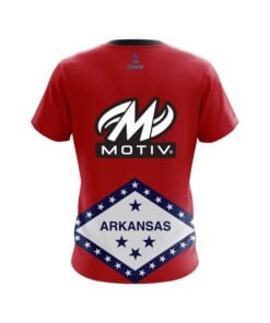 Alternative view of Motiv Arkansas Flag CoolWick Bowling Jersey
