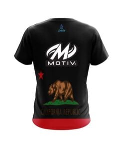 Alternative view of Motiv California Republic Flag CoolWick Bowling Jersey