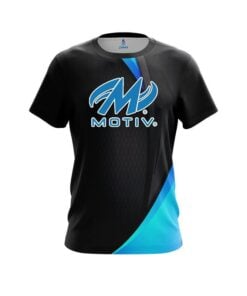 Motiv Carbon Aqua Swirl CoolWick Bowling Jersey