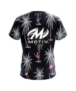 Alternative view of Motiv Flamingo Palms CoolWick Bowling Jersey