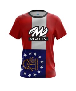Motiv Georgia Flag CoolWick Bowling Jersey