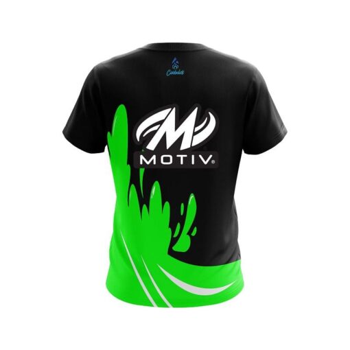 Motiv Green  Splash CoolWick Bowling Jersey - Image 2