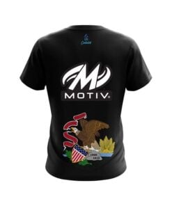 Alternative view of Motiv Illinois Flag CoolWick Bowling Jersey