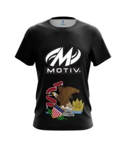 Motiv Illinois Flag CoolWick Bowling Jersey
