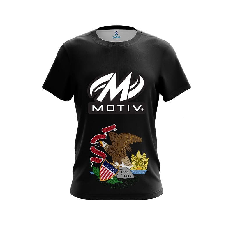 Motiv Illinois Flag CoolWick Bowling Jersey