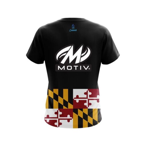 Motiv Maryland Flag CoolWick Bowling Jersey - Image 2