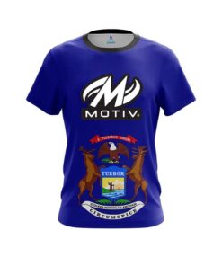 Motiv Michigan Flag CoolWick Bowling Jersey