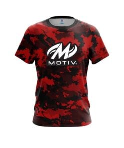 Motiv Military Red CoolWick Bowling Jersey
