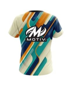 Alternative view of Motiv Modern Stripe CoolWick Bowling Jersey