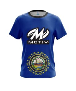Motiv New Hampshire Flag CoolWick Bowling Jersey