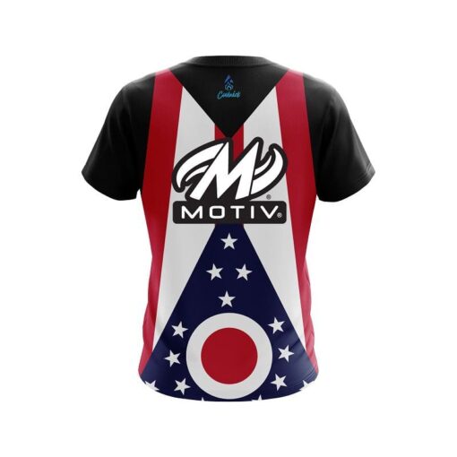 Motiv Ohio Flag CoolWick Bowling Jersey - Image 2