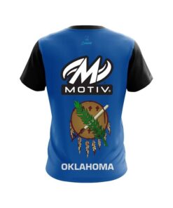 Alternative view of Motiv Oklahoma Flag CoolWick Bowling Jersey