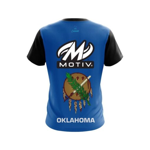 Motiv Oklahoma Flag CoolWick Bowling Jersey - Image 2