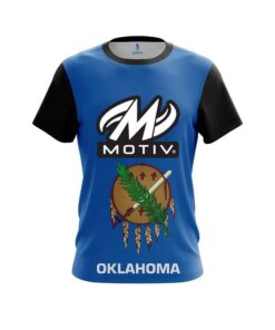Motiv Oklahoma Flag CoolWick Bowling Jersey