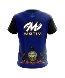 Alternative view of Motiv Pennsylvania Flag CoolWick Bowling Jersey
