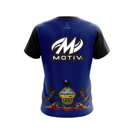 Motiv Pennsylvania Flag CoolWick Bowling Jersey - Image 2