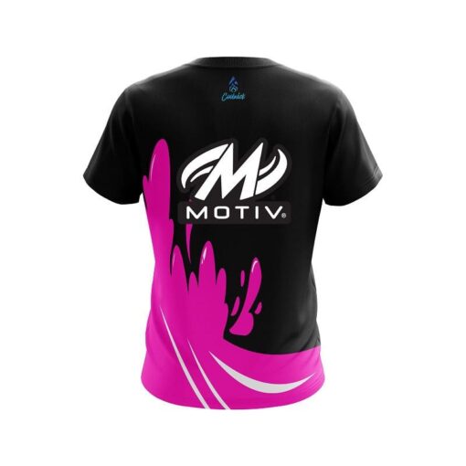 Motiv Pink Splash CoolWick Bowling Jersey - Image 2
