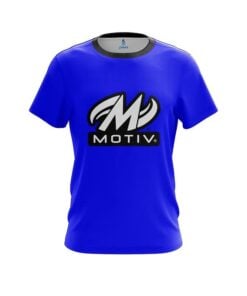 Motiv Plain Blue CoolWick Bowling Jersey