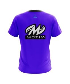 Alternative view of Motiv Plain Purple CoolWick Bowling Jersey