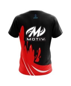Alternative view of Motiv Red Splash CoolWick Bowling Jersey