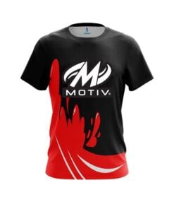 Motiv Red Splash CoolWick Bowling Jersey